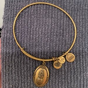 Alex and Ani Gold Pineapple Bracelet